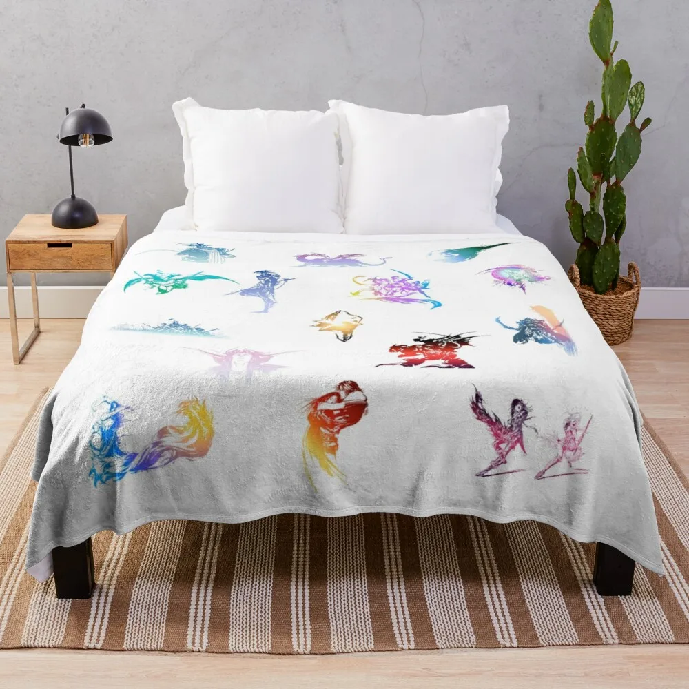 

final fantasy logo Throw Blanket Warm Blanket Fuzzy Blanket