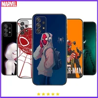 spiderman comics phone case hull for samsung galaxy a70 a50 a51 a71 a52 a40 a30 a31 a90 a20e 5g a20s black shell art cell cove