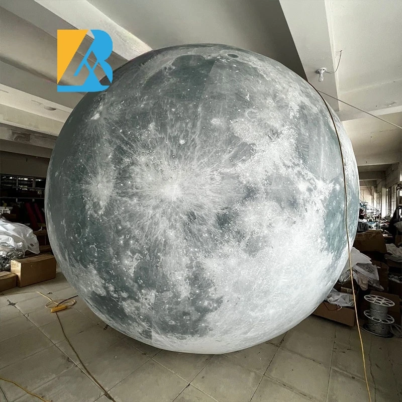 Надувная гигантская Луна индивидуального размера со светодиодом для