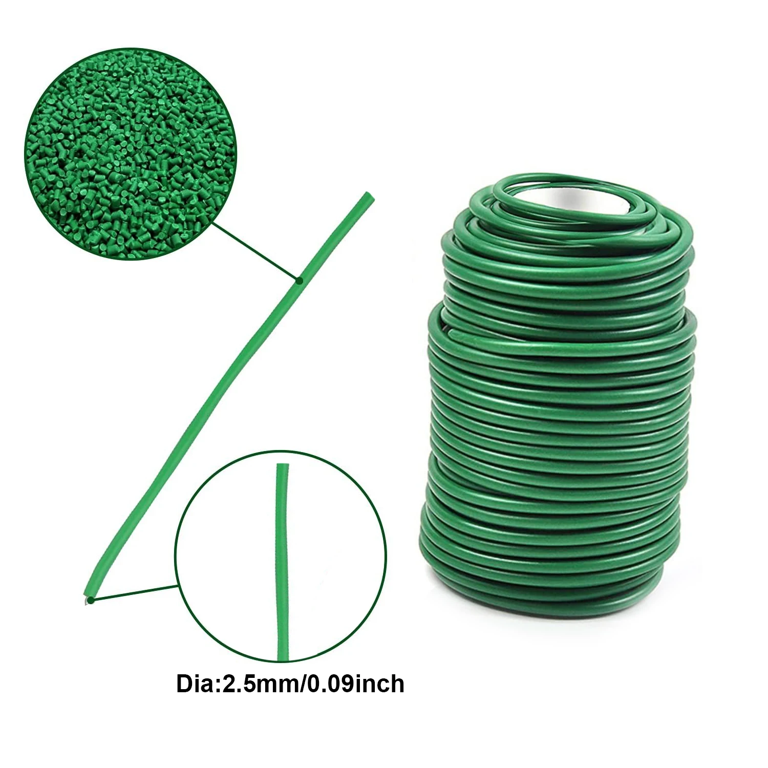 

Зеленая пластиковая веревка для растений 5/8/10 м