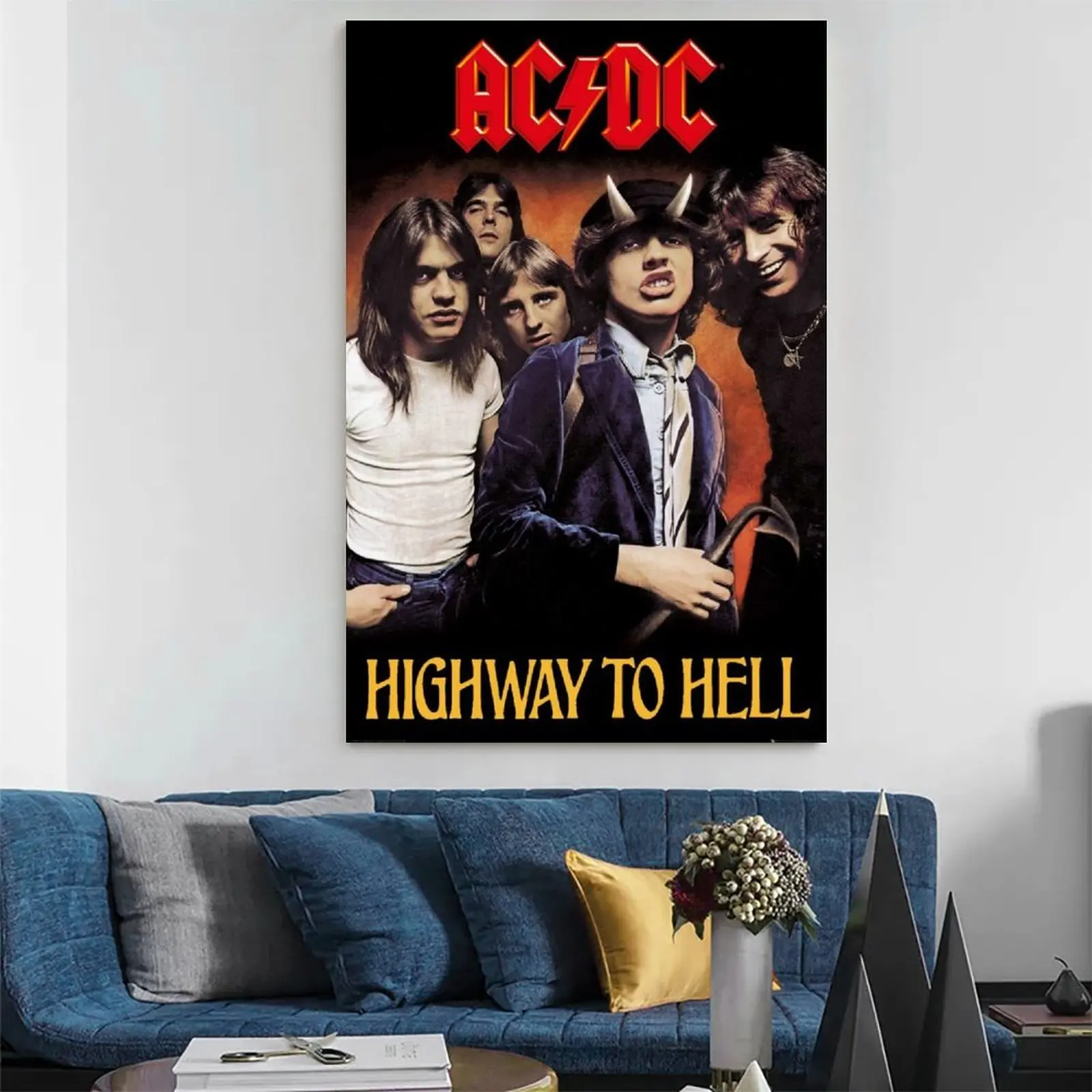 Макси-постеры и принты AC_DC Highway To Hell настенная Картина на холсте настенные картины