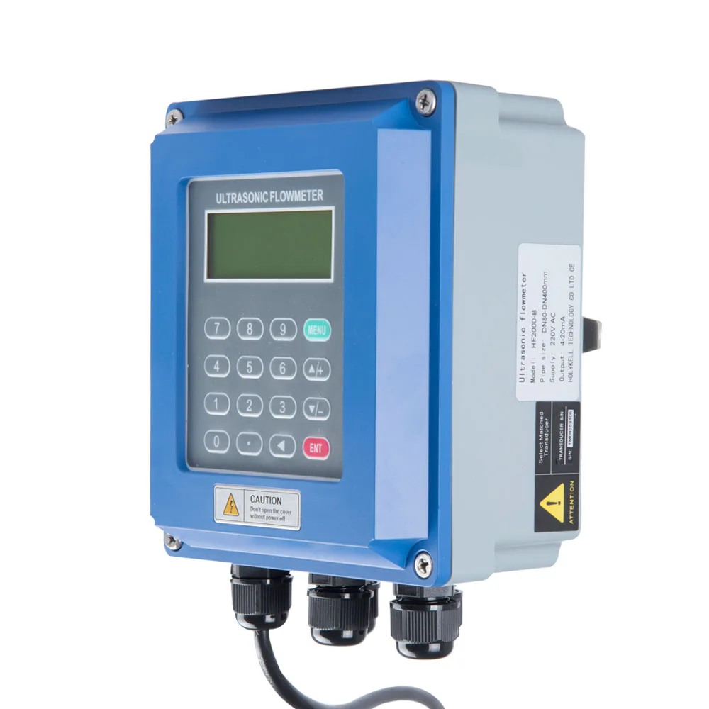 

Holykell 4-20mA Output Ultrasonic Water Flow Meter BTU meter