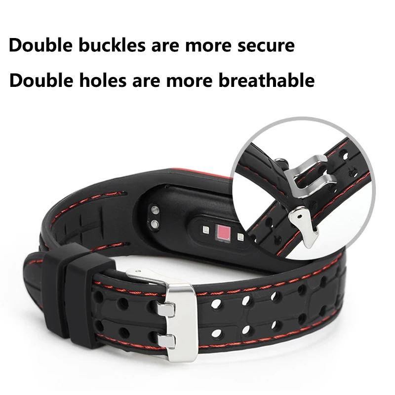 Mi band 6 Strap For Xiaomi Mi band 7 6 Bracelet replacement Sport Silicone Smart watch wrist belt beacelet Miband 3 4 5 strap