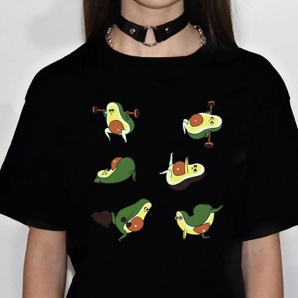 

Avocado t-shirts women manga anime designer tshirt female comic manga 2000s clothing
