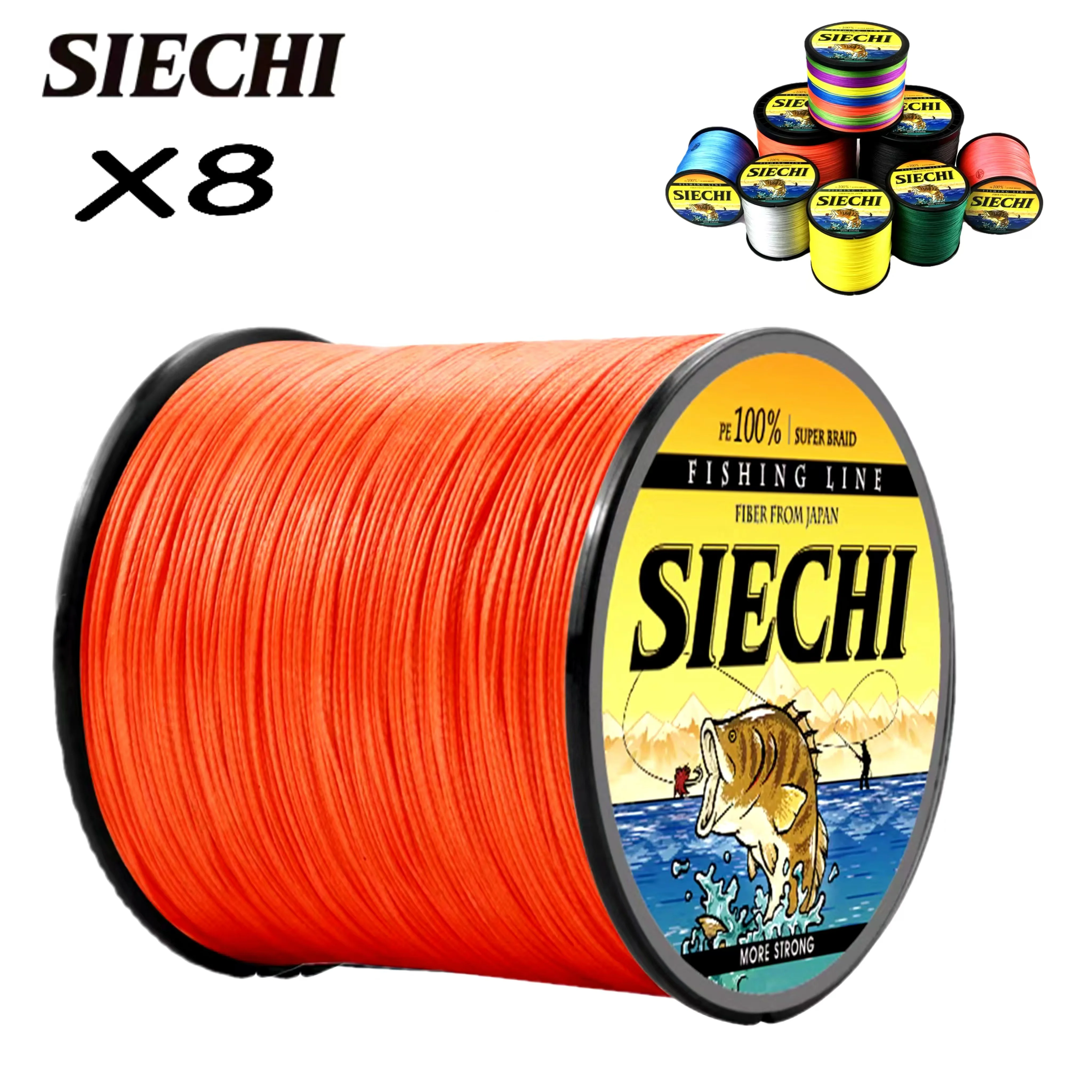 Леска для приманки SIECHI X8 плетеная рыболовная леска ловли карпа многонитевая