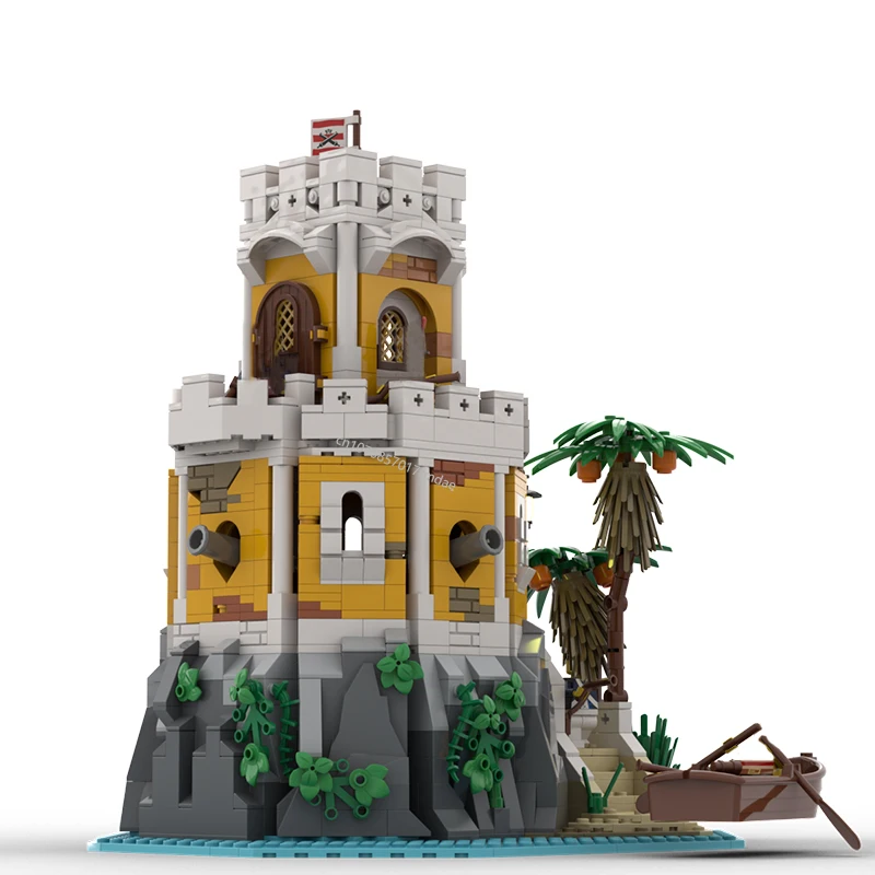 Новинка 1149 шт. средневековая серия пират MOC модульная модель Cannon Cove творческие