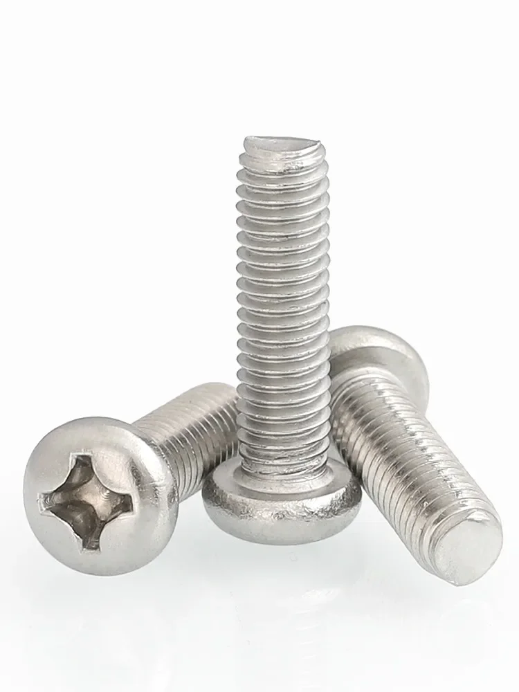 50 шт. M4 Phillips крестообразные винты с круглой головкой и крестообразным шлицем