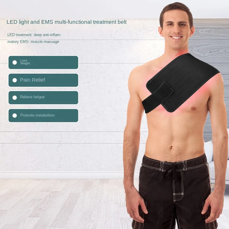 

Infrared LED Light Therapy Wrap Arthritis Recovery Muscle Pain Relief Shoulder Belt Brace USB Charging MuscleRelax Shoulder Wrap