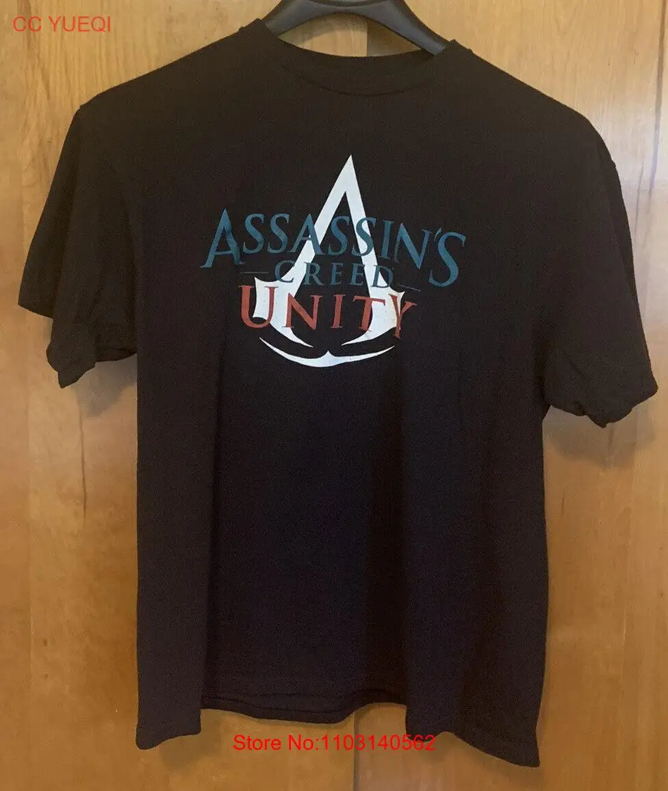 Мужская футболка Assassin's Creed Unity черная хлопок