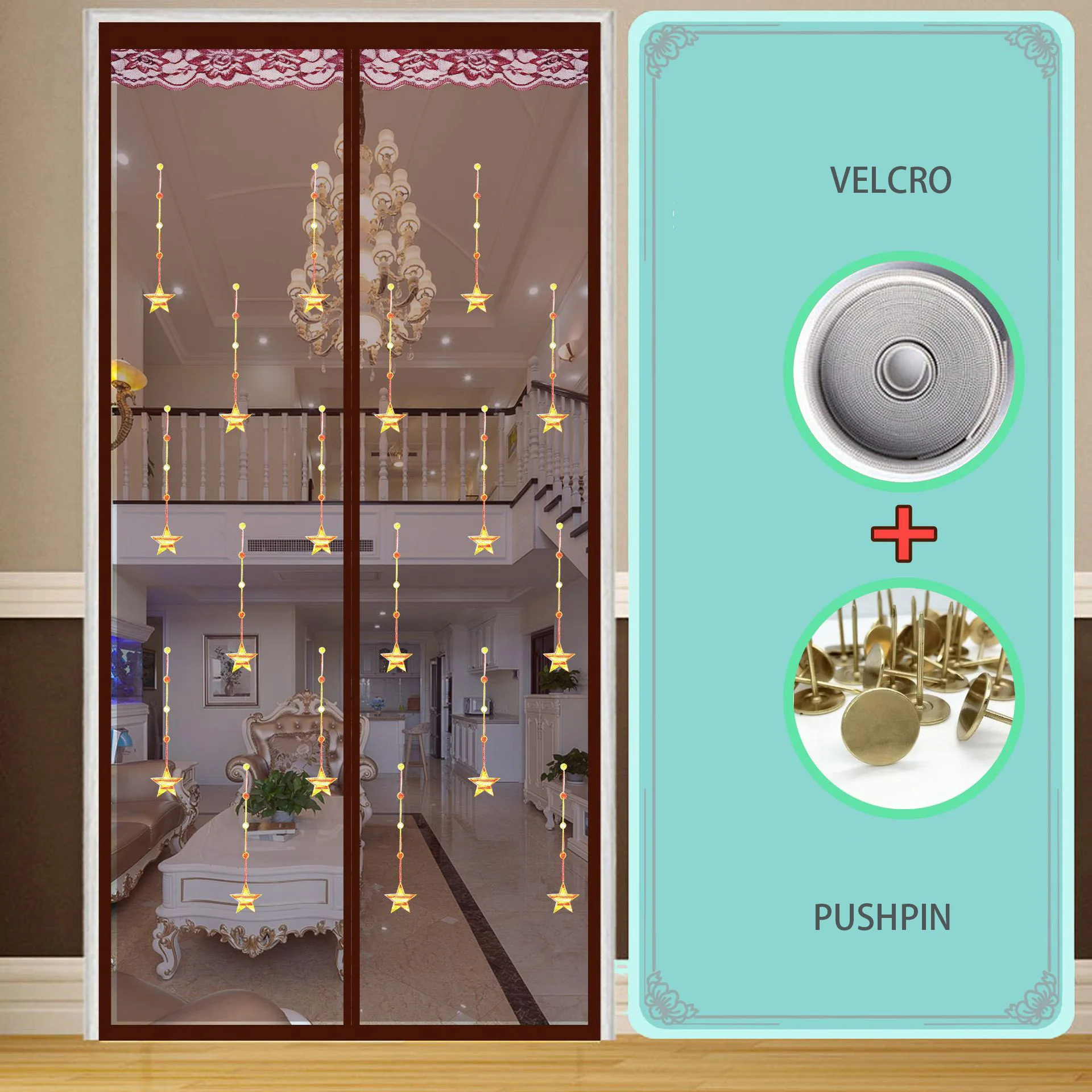 

Магнитная дверная сетка от комаров