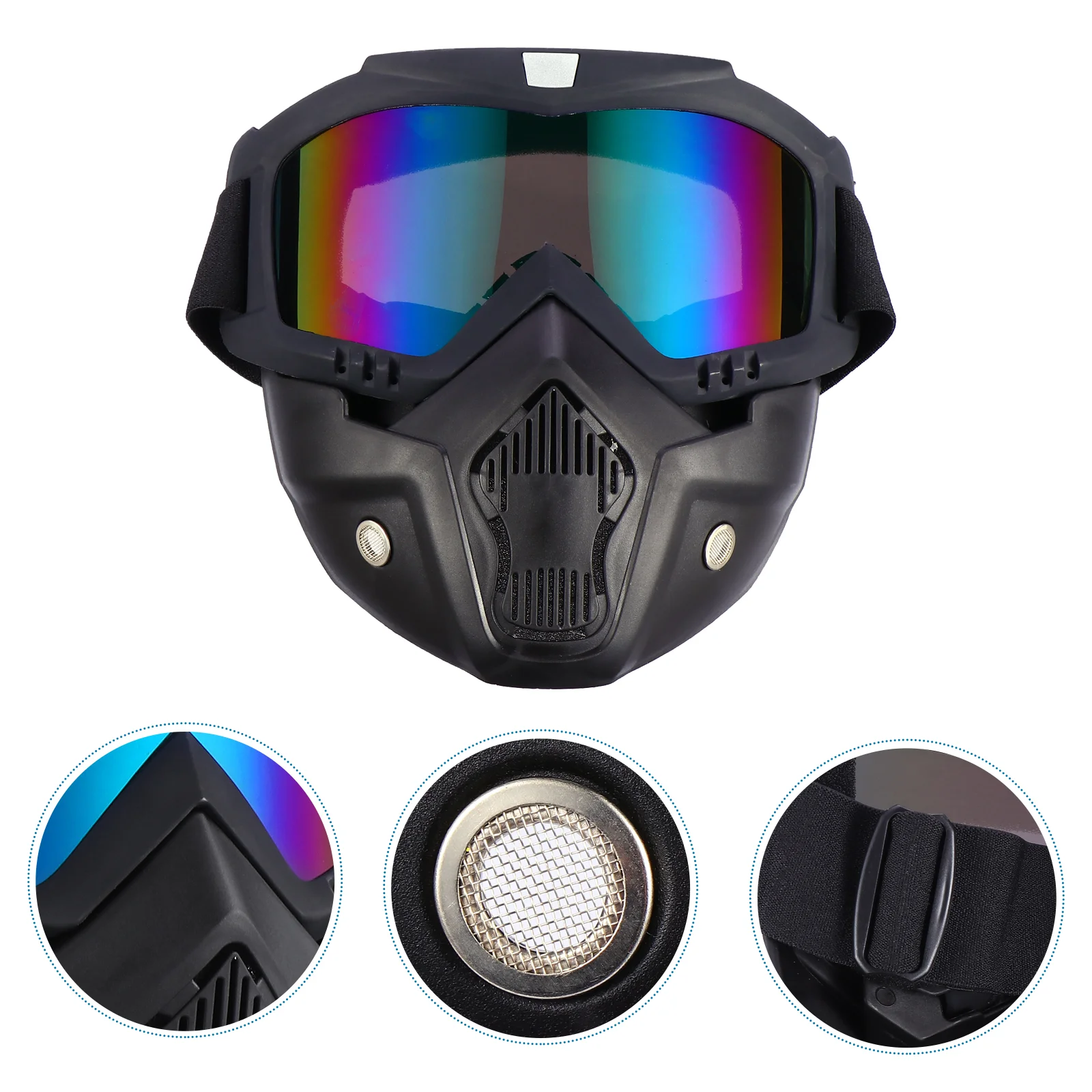 

Motorcycle Goggles Vintage Cycling Visor Anti-fog Fashion Motorbike The PC Strengthens Lens Riding Fence Equipment Casco