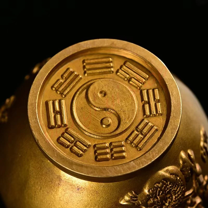 Бутылка огненного дракона из чистой меди/благоприятное украшение