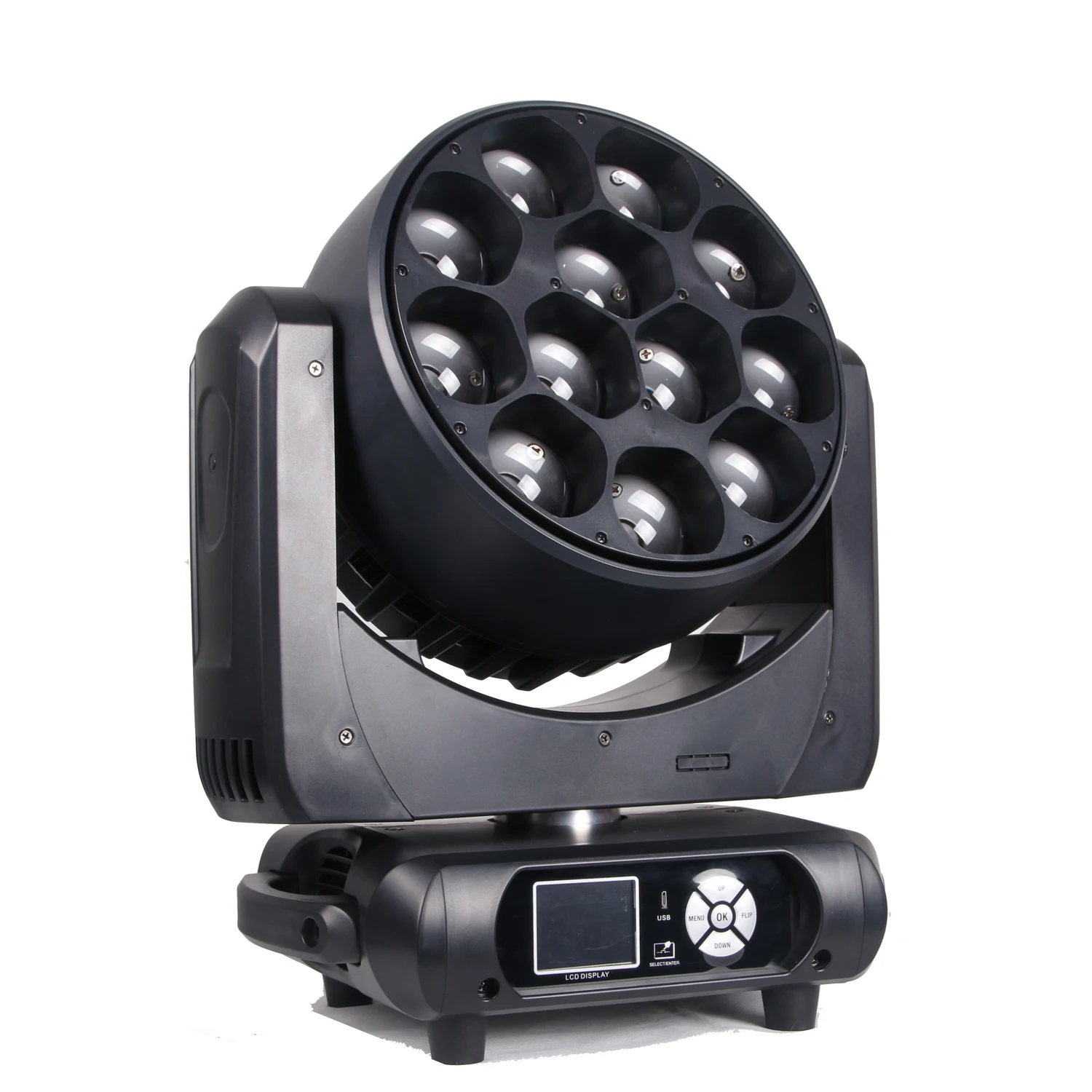 

led stage lights 12X40W led RGBW 4in1 zoom wash moving head light for party event