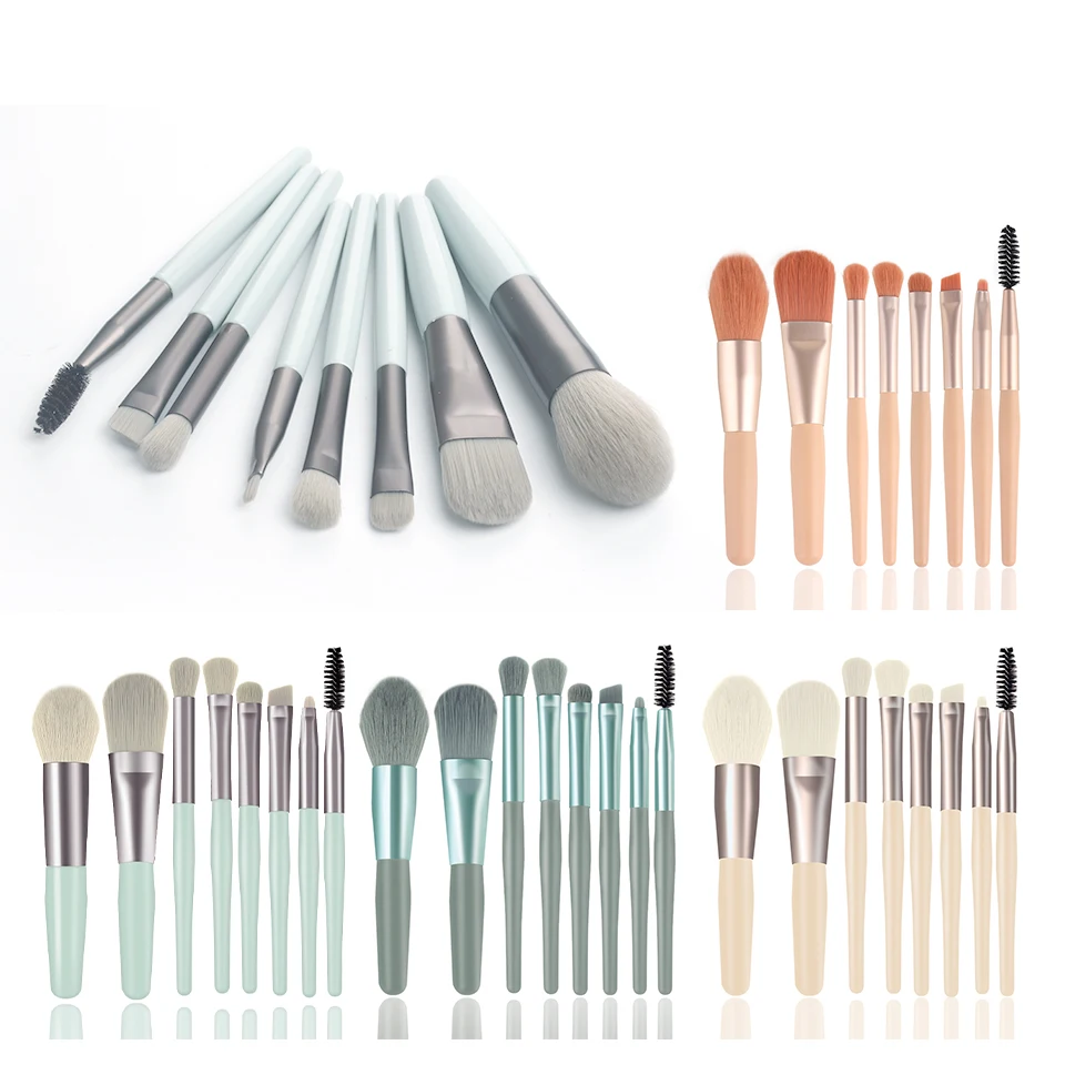 

8PCS Makeup Brushes Set Eye Shadow Foundation Women Cosmetic Brush Eyeshadow Blush Beauty Soft Make Up Tools