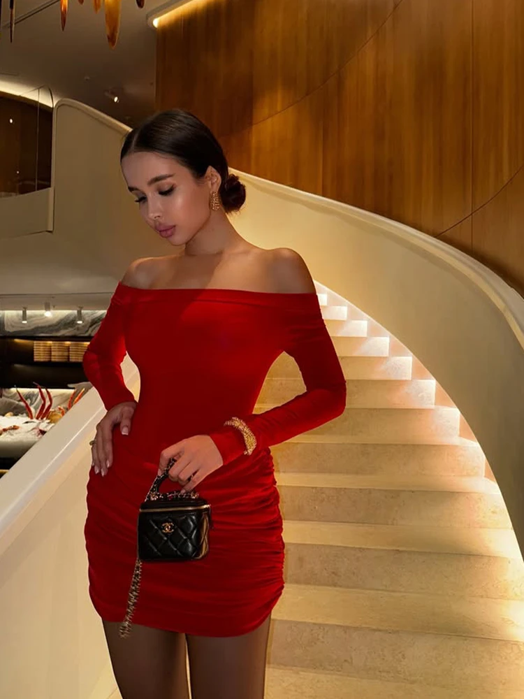 CNYISHE Элегантные вечерние облегающие женские платья с разрезом на шее и бедрами