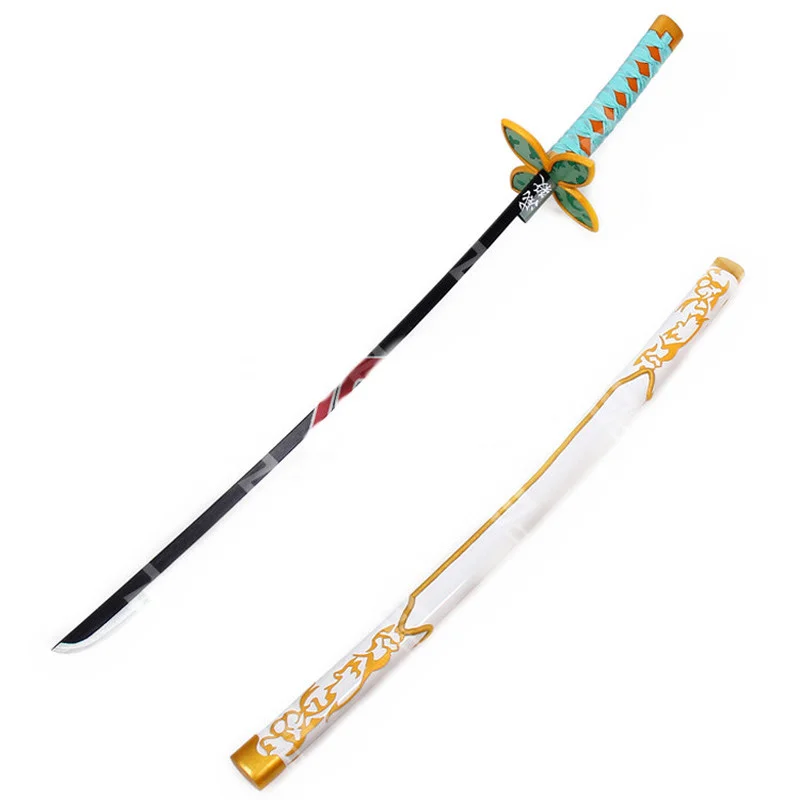 

Demon Slayer Kochou Shinobu Cosplay Armed Samurai Sword Prop Wood Ninja Katana Butterfly Knife Toys for Teen