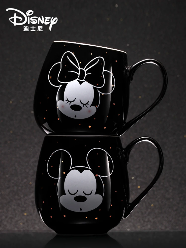 300ML Disney Mickey Mouse Minnie Mouse Coffee Mugs Cute Cartoon Donald Milk Mugs Creative Fashion Mugs Handle Kids Water Cup