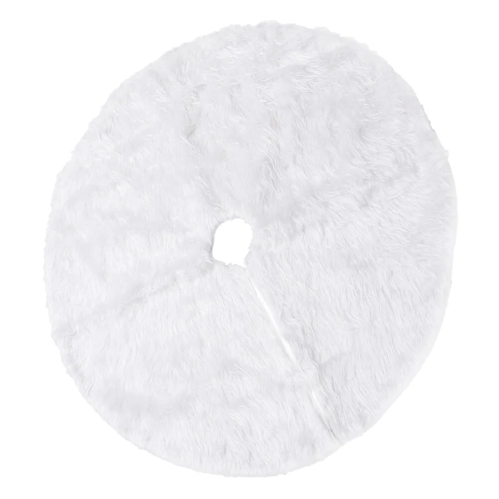 

Blush Decorative Tree Mat Christmas Supply Accessory Xmas Carpet White Adornment