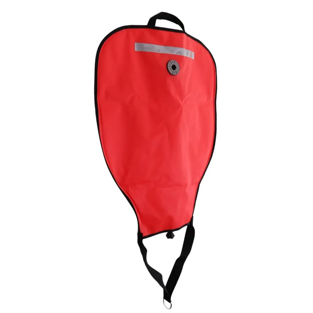 

Deluxe Nylon 50lbs Salvage Lift Bag with Dump Valve for Scuba Diving Red