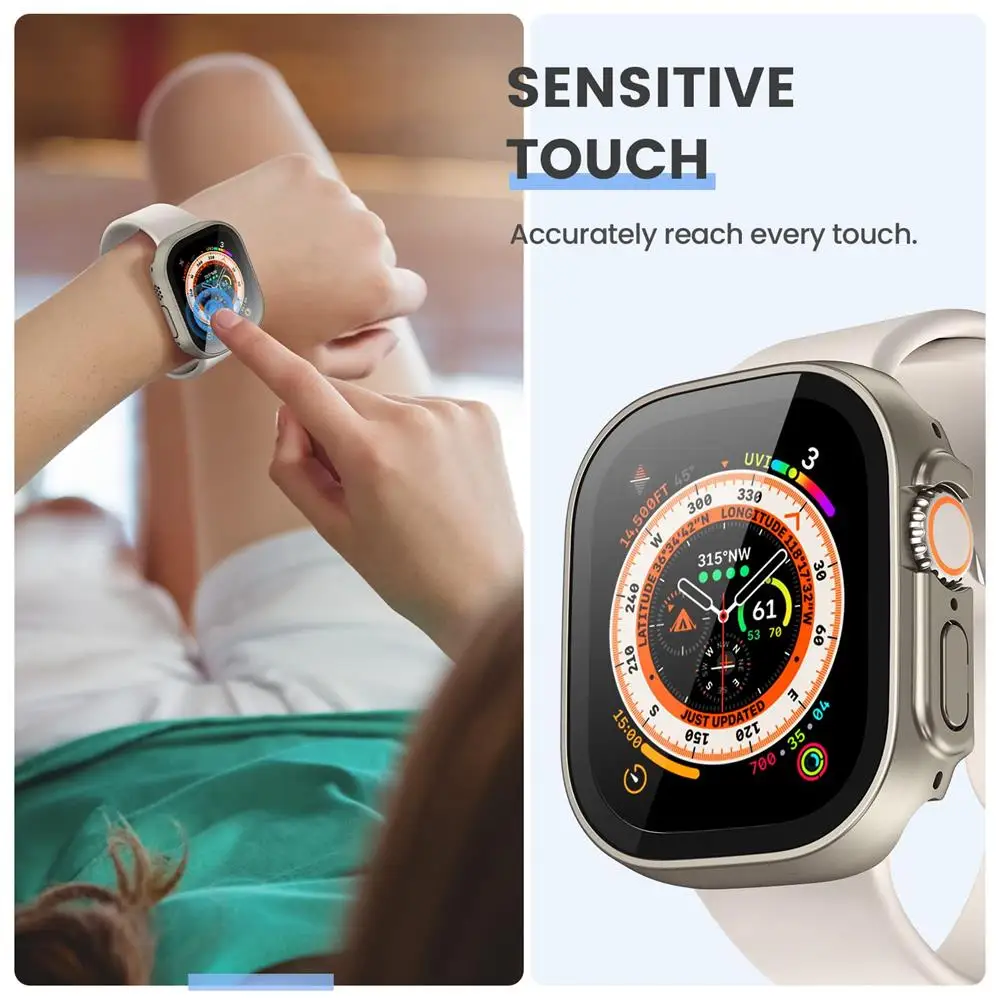 Водонепроницаемая внешняя Защита экрана для Apple Watch Ultra защитная пленка iWatch серии