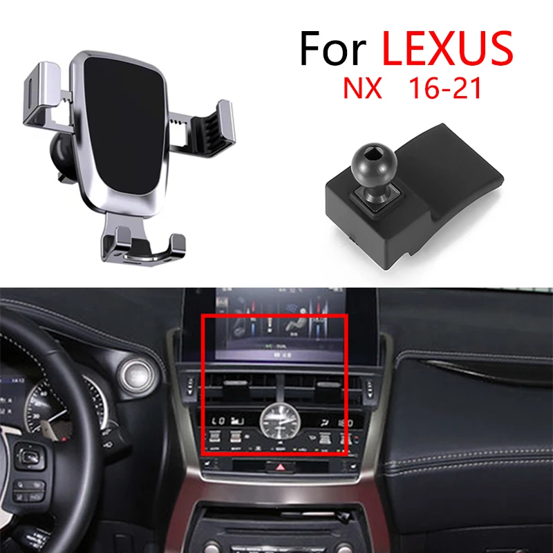 

Автомобильный держатель для телефона LEXUS NX 2016 2017-2020 2021, держатель GPS гравитационной навигации, пользовательские подставки для воздуховыпуск...