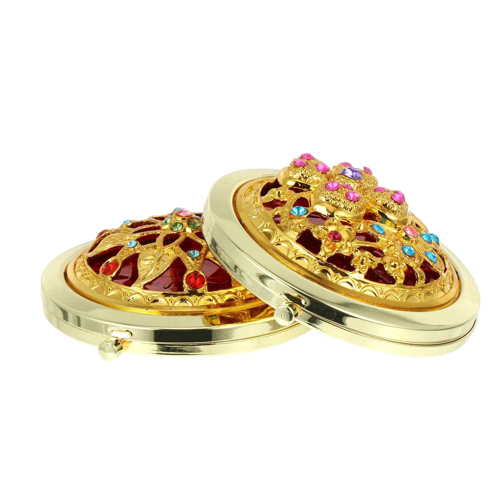 

Mirror Compact Pocket Travel Vanitymakeup Mini Purse Folding Magnifying Sided Double Portable Gift Jewelry Small Women