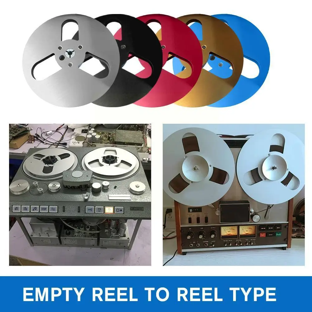 7inch Open Reel Audio Tape Empty Reel-To-Reel Recorders Empty Plate Aluminum Disc Opening Machine For Hifi Audio Master Rec Q5E6