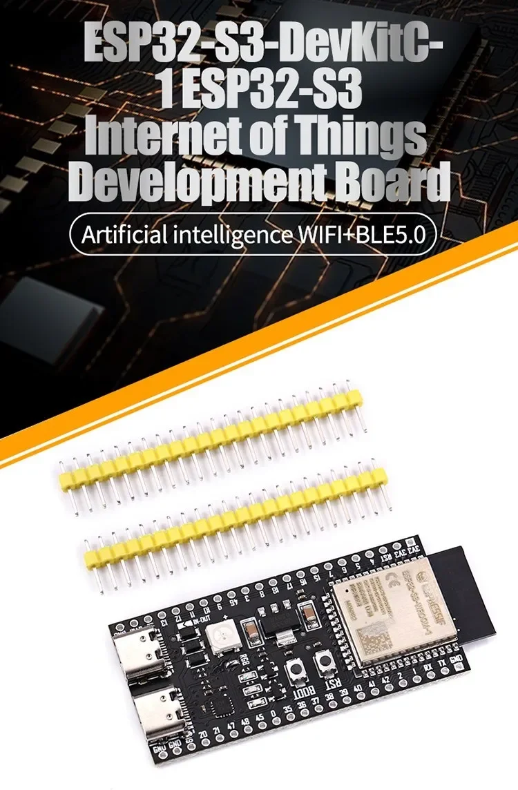 Плата разработки ESP32 / ESP32-C3 ESP32-S3 Dual Type-C Core ESP32-C3-DevKitM-1 ESP32-C3-MINI-1 ESP32-S3-DevKit C N16R8