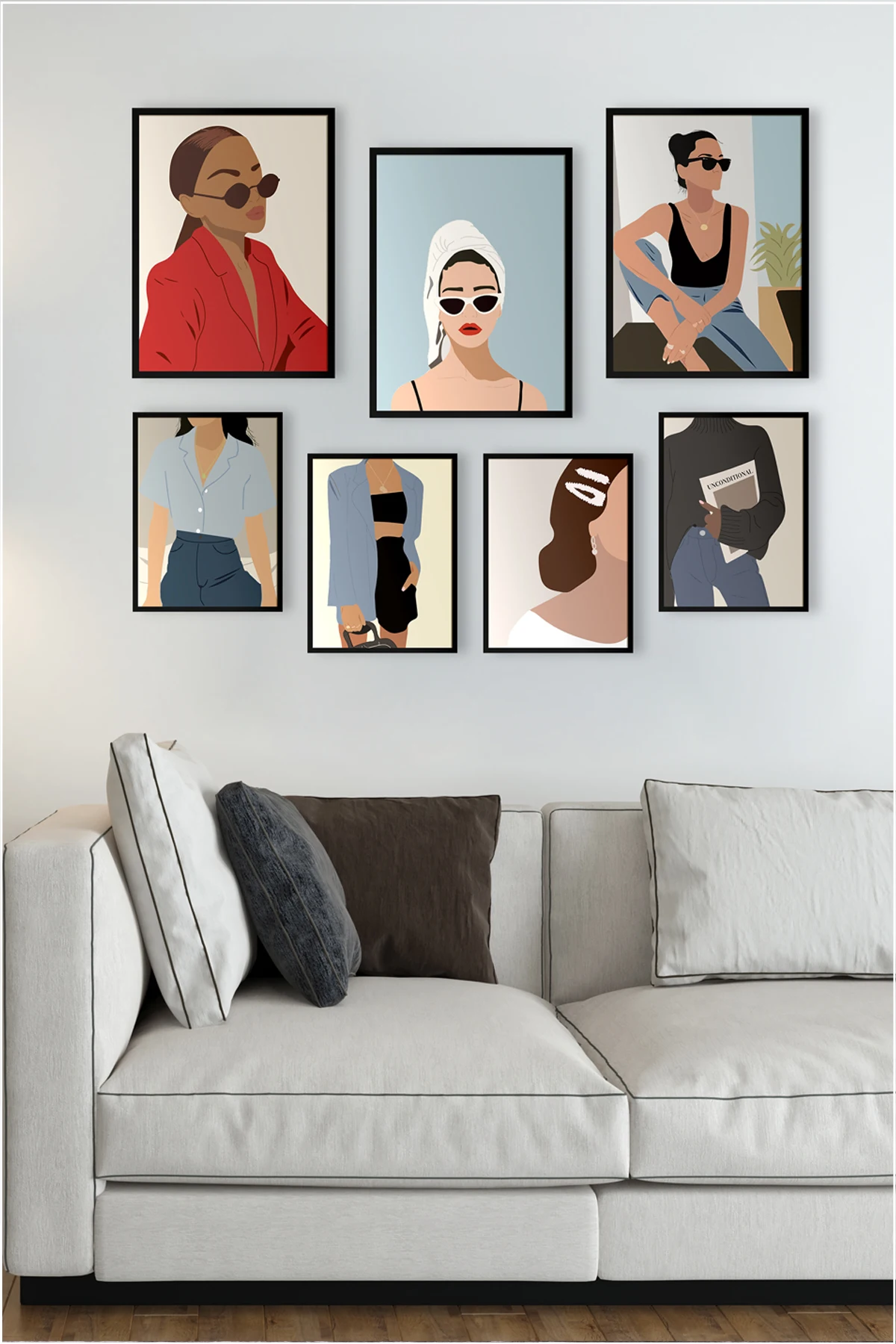 

Rimless Frame Looking 7 Parts Mdf Table Kit Multi Print Set Mdf Printing