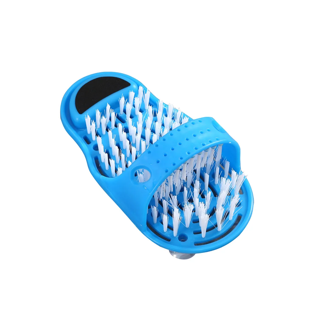 

Plastic Bath Shower Feet Massage Slippers Bathing Shoes Brush Foot Scrubber Spa Remove Dead Skin Tool