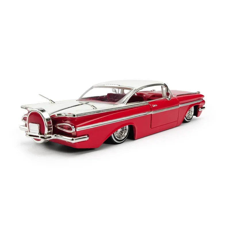 Винтажный Классический автомобиль CHEVY IMPALA в масштабе 1:24 1959 модель автомобиля из