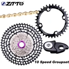 Сверхлегкая кассета ZTTO MTB, 10 скоростей, 11-50T SLR2, цепное кольцо, ЧПУ, 454% передаточное соотношение, запчасти для горного велосипеда m6000