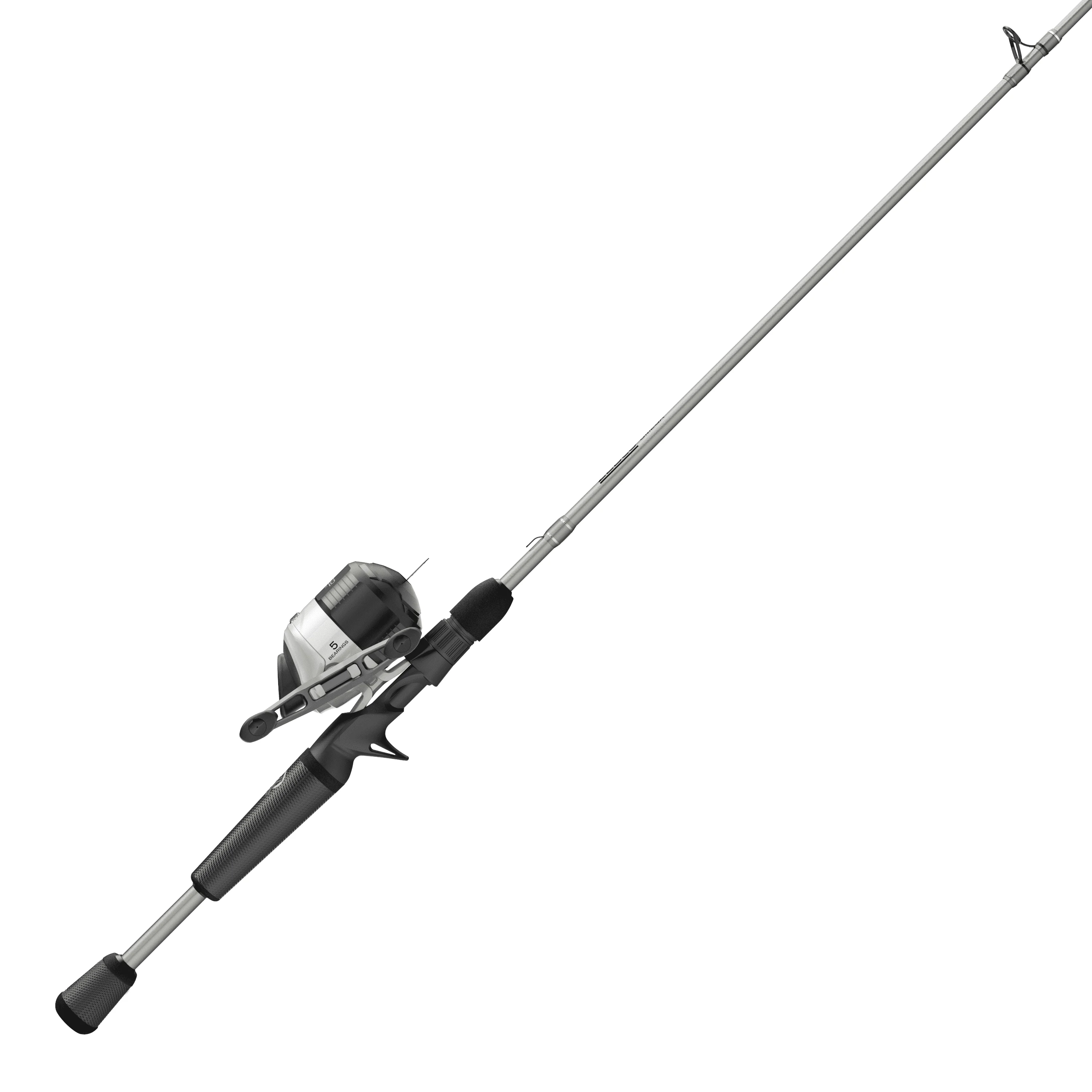 Spincast Reel and Fishing Rod Combo, Silver