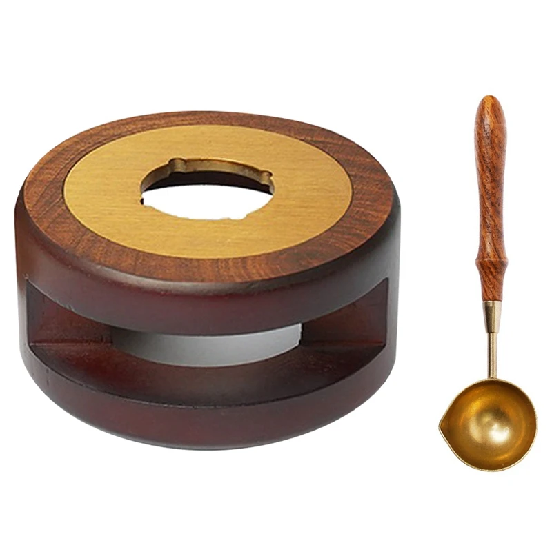 

Craft Vintage Style Wax Seal Heater Melting Spoon Furnace Set Wax Seal Spoon Holder For Wedding Wax Envelope Stamps