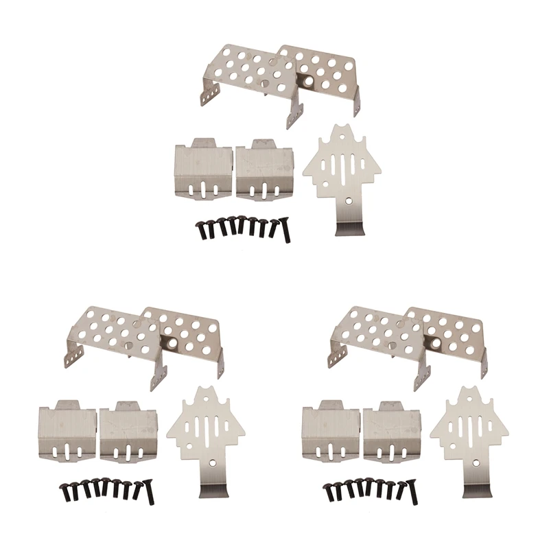 

3X RC автомобиль для TRX4 TRX-4 бампер шасси бронированная защита противоскользящая пластина для Traxxass 82056-4 защитный вариант обновленные детали