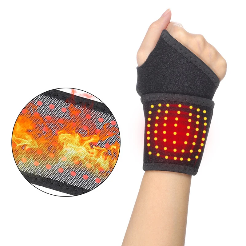 

1Pc Sports Protection Wrist Brace Tourmaline Self-Heating Belt Far Infrared Magnetic Therapy Pads Braces Pain Relief