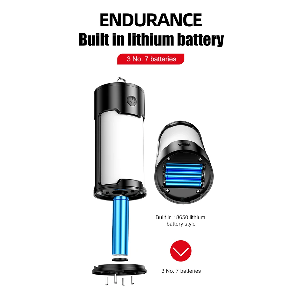 

Портативный фонарь для кемпинга, с зарядкой от USB, Type-C