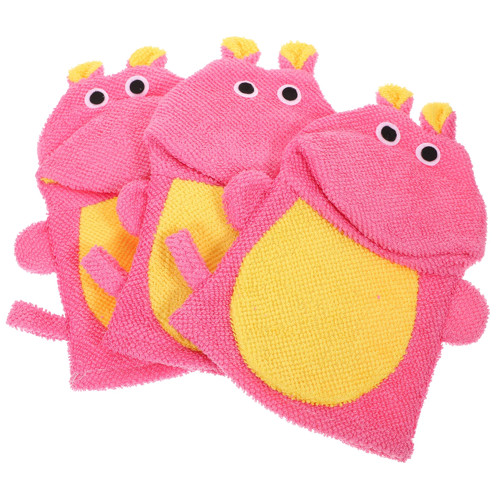 

Kids Bath Sponge Mitt Cute Animal Puppet Washcloths Gloves Loofah Shower Bathing Mitten Soft Body Scrub Toddlers Style 2 Random