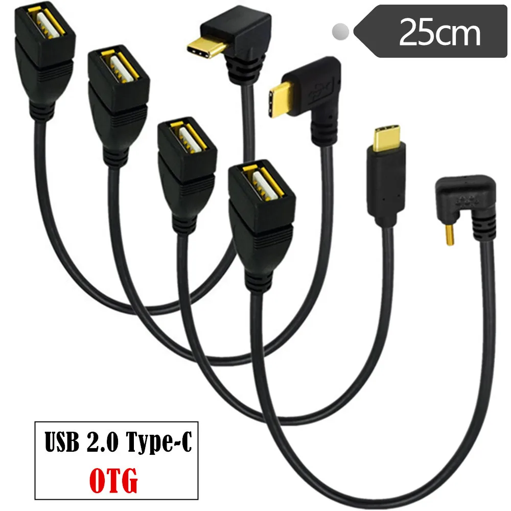 U-образный 90-градусный USB 3.0 A «мама» на тип C «папа» OTG адаптер для Xiaomi POCO F3 Redmi Oneplus Realme кабель для передачи данных флэш-накопитель (art.: 3920ceee4cbfc) - 3920ceee4cbfc