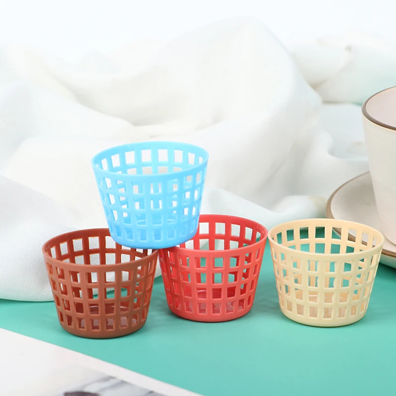 

5pcs Mini 1/12 Cute Dollhouse Storage Basket Dolls Miniature Decoration Storage Basket Dolls Miniature Decoration