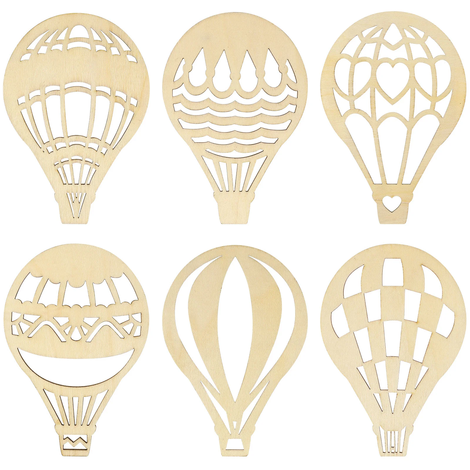 

30 Pcs Wooden Pendant Blank Ornaments Unfinished Crafts House Blanks Home Decor Slice Paintable Household Slices