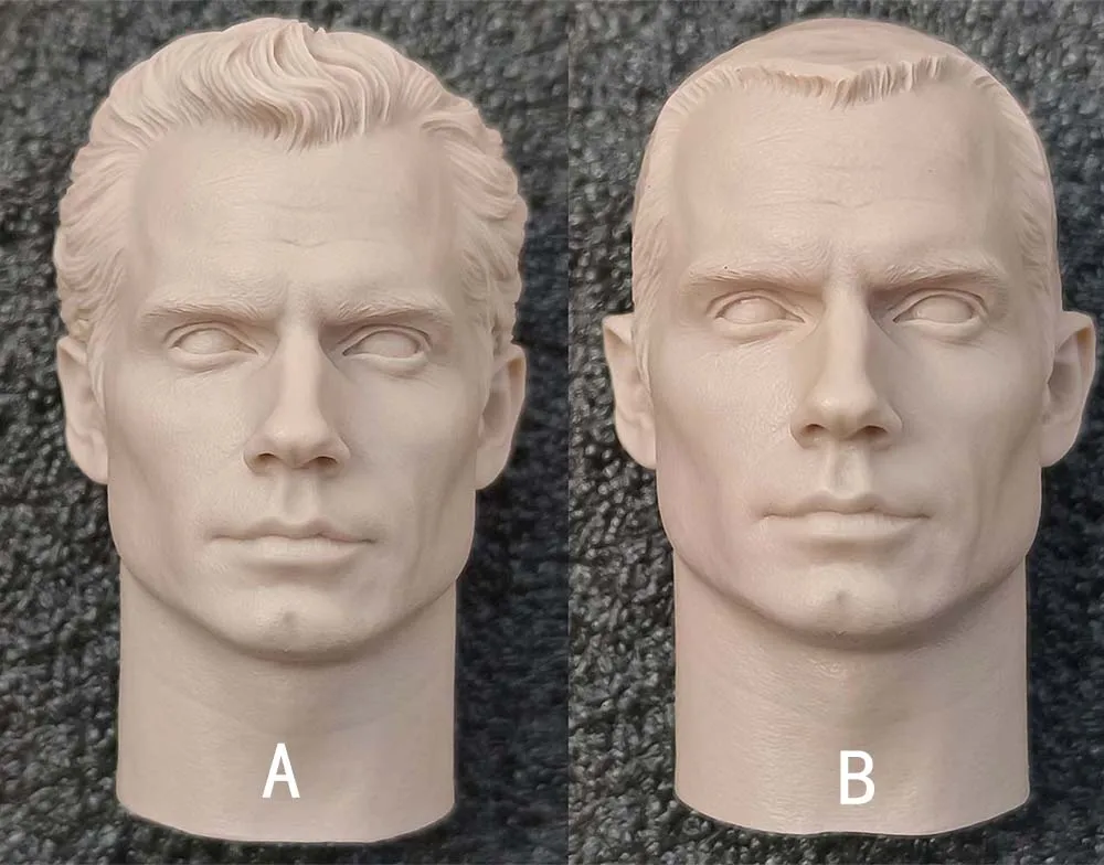 

Hot Sale 1/6 Male Soldier Henry Cavill Unpainted Head Sculpture Model Accessories Fit 12'' Action Figures Body In Stock