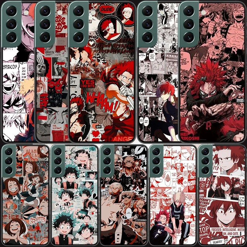 

My Hero Academia Manga Phone Case For Samsung Galaxy A12 A22 A32 A42 A52 A72 A54 A34 A24 A14 A73 A53 A33 A23 A13 5G F52 F62 Cove