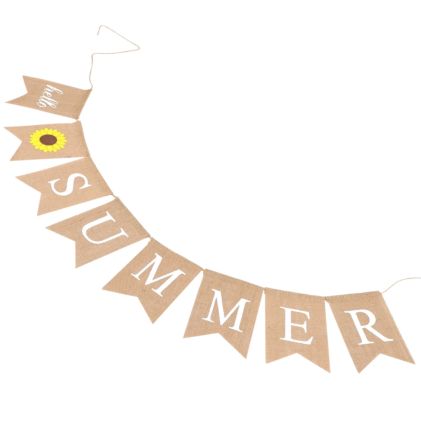 

Hawaii Garland Linen Dovetail Banner Luau Party Supplies Bunting Christmas Decor
