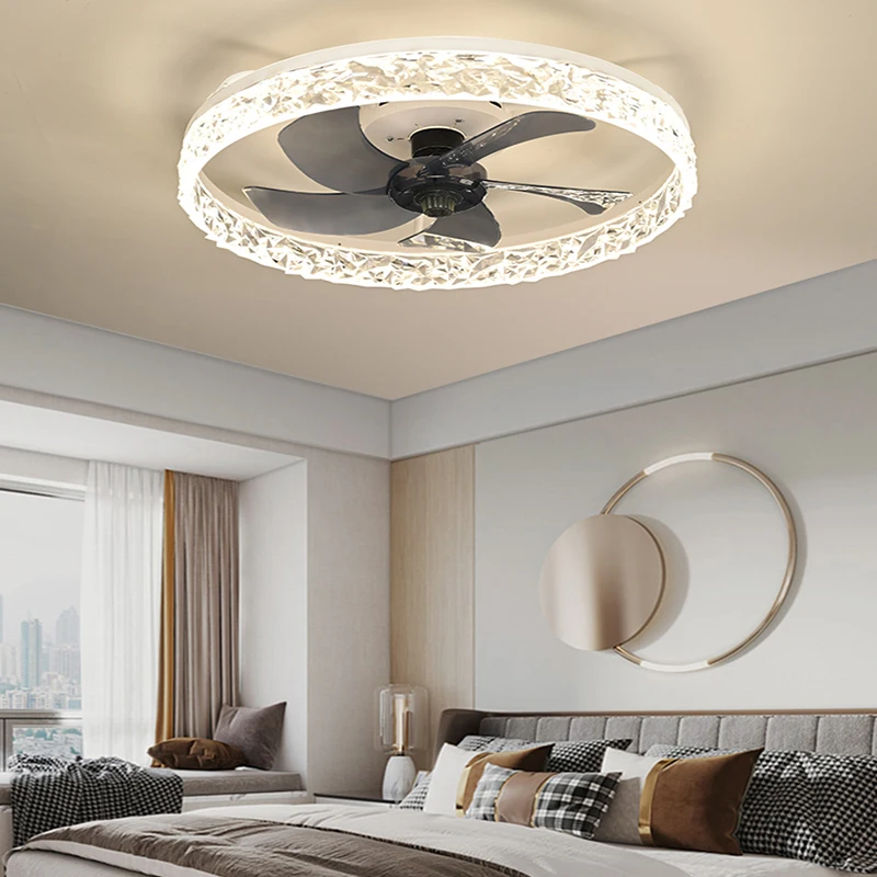 

2023 IRALAN Ceiling Fans Variable Frequency Fan Ceiling Lamp Invisible Fan Chandelier Ceiling Lamp Restaurant RC Ceiling Fan