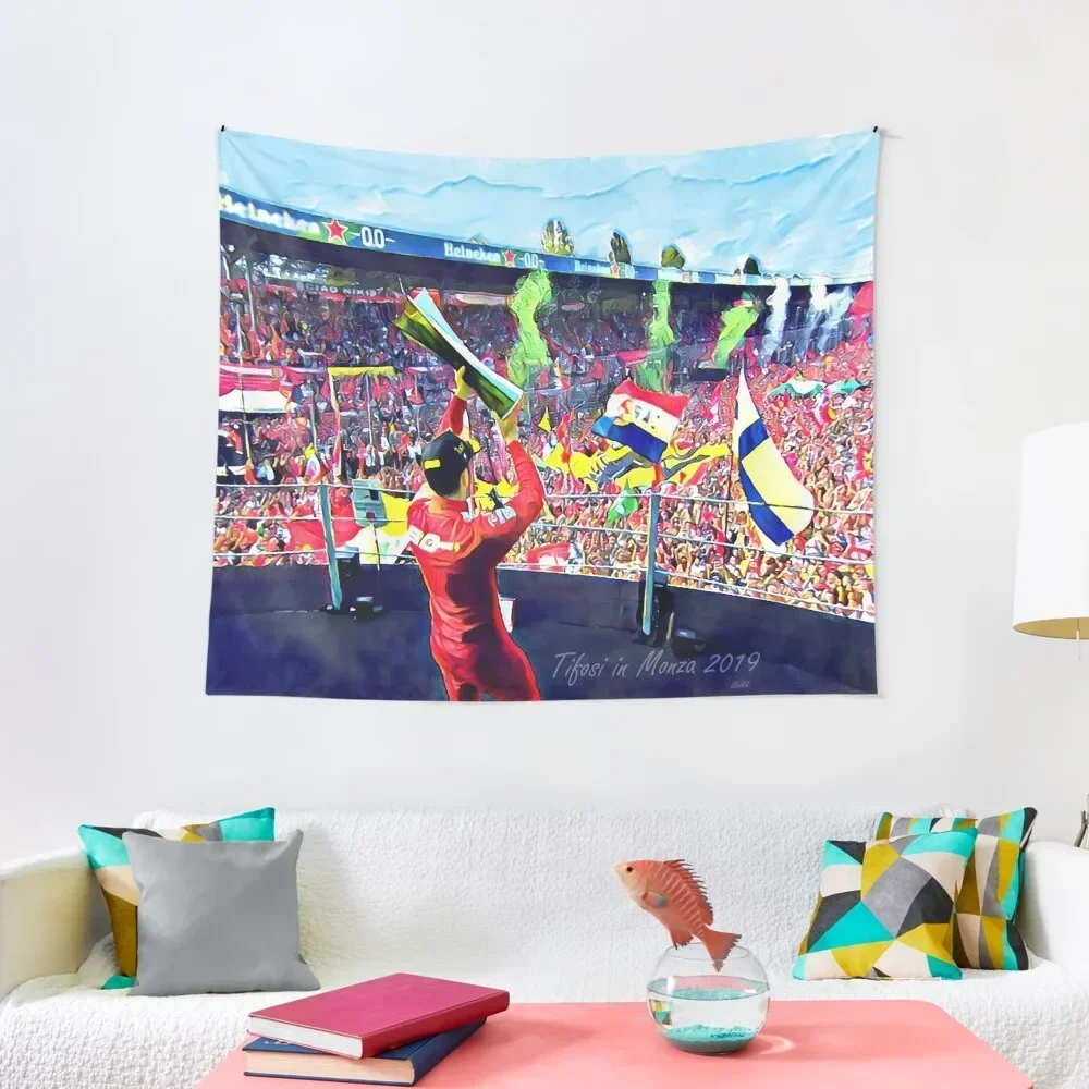 Tifosi In Monza 2019 гобелен Настенный декор подвесной эстетический домашний украшение