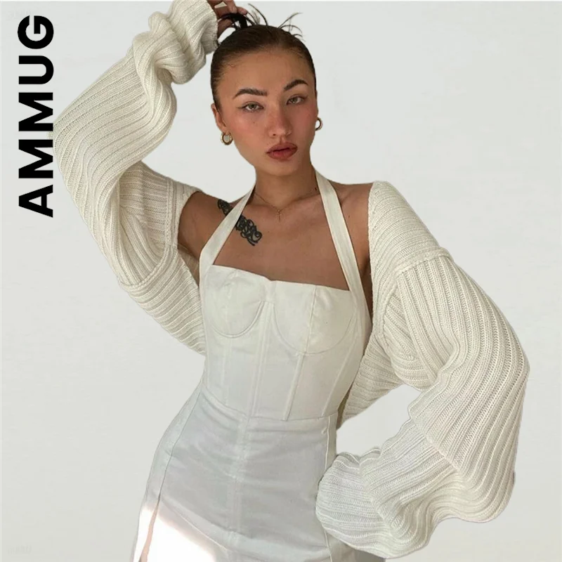 

Ammug Knitted New Cardigan Sweater Women Lazy Clothes Women Long Sleeve Leisure Sweaters Women Loose Stylish Jacket Female Tops