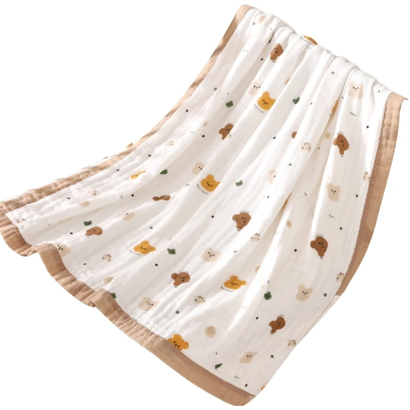 

110x110cm Baby Blanket for Newborn & Toddlers 6-layers Breathable Quilts Stroller Cover Nursery Blankets Bedding Stuff