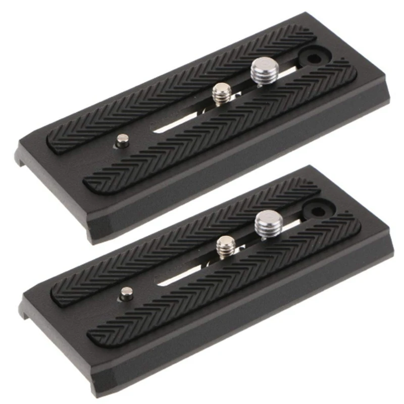 

2X Sports Camera Extended Quick Release Plate For Manfrotto 500Ah 701 577 PTZ Bainuo S4 S6