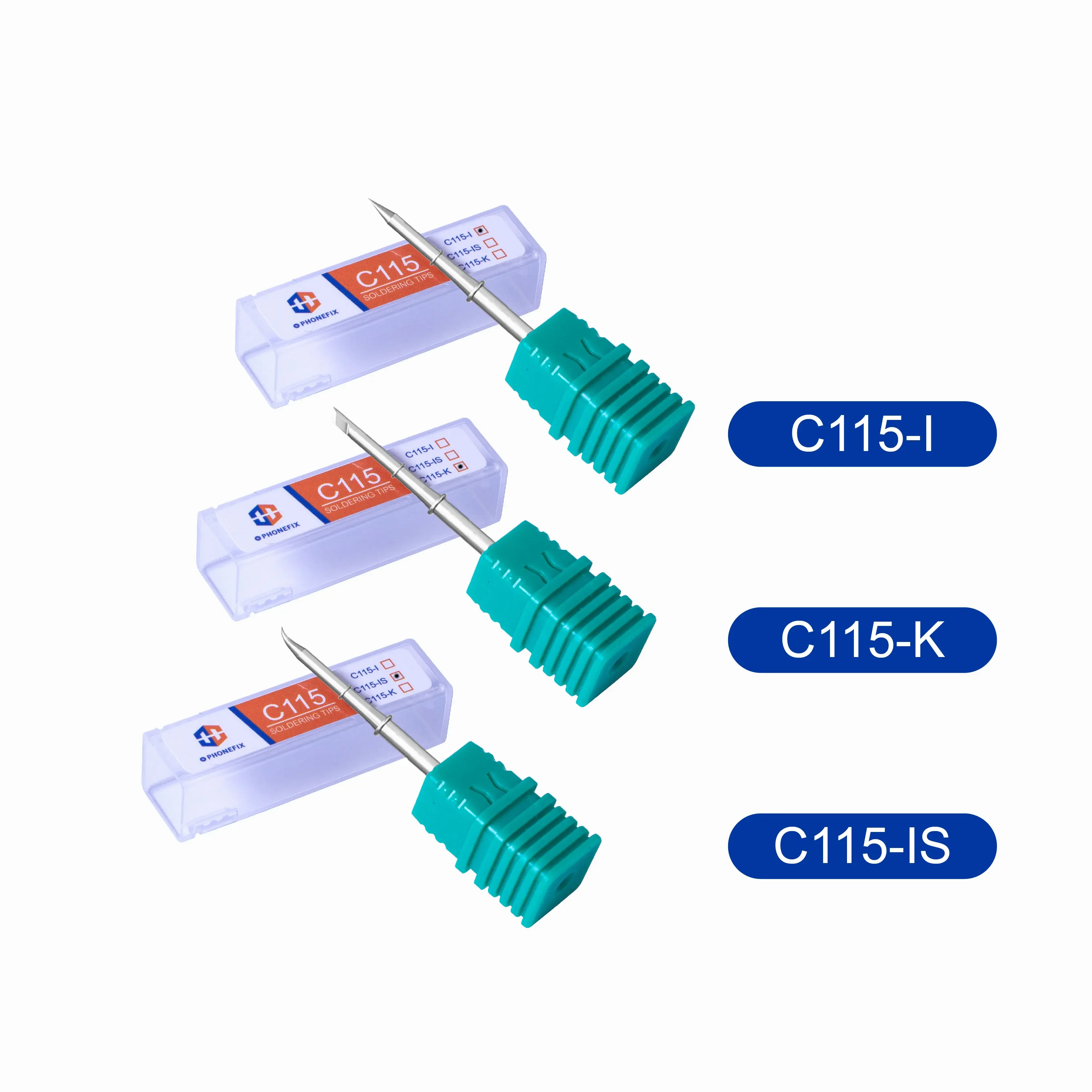 

Сварочные наконечники OEM JBC C115 для паяльной станции JBC i2C 2SCNi Sugon T36 Aixun T3B для сварки печатных плат, сменный наконечник T115